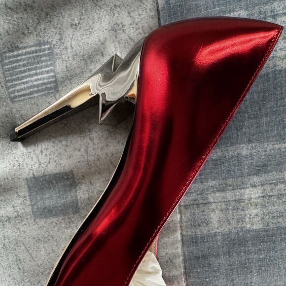 Giuseppe Zanotti Red Patent Pointed Toe Pumps Women's Heels Sz 36 - Picture 5 of 16